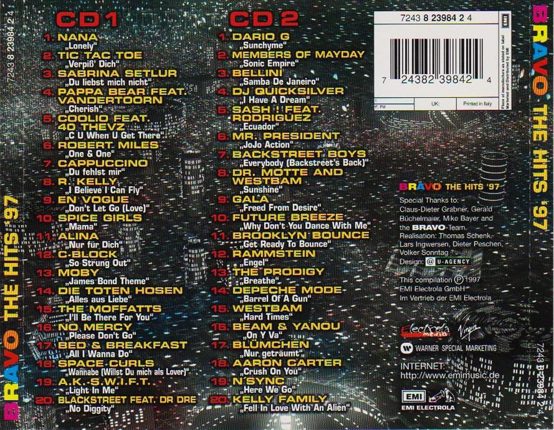 Bravo - The Hits '97, Audio-CD