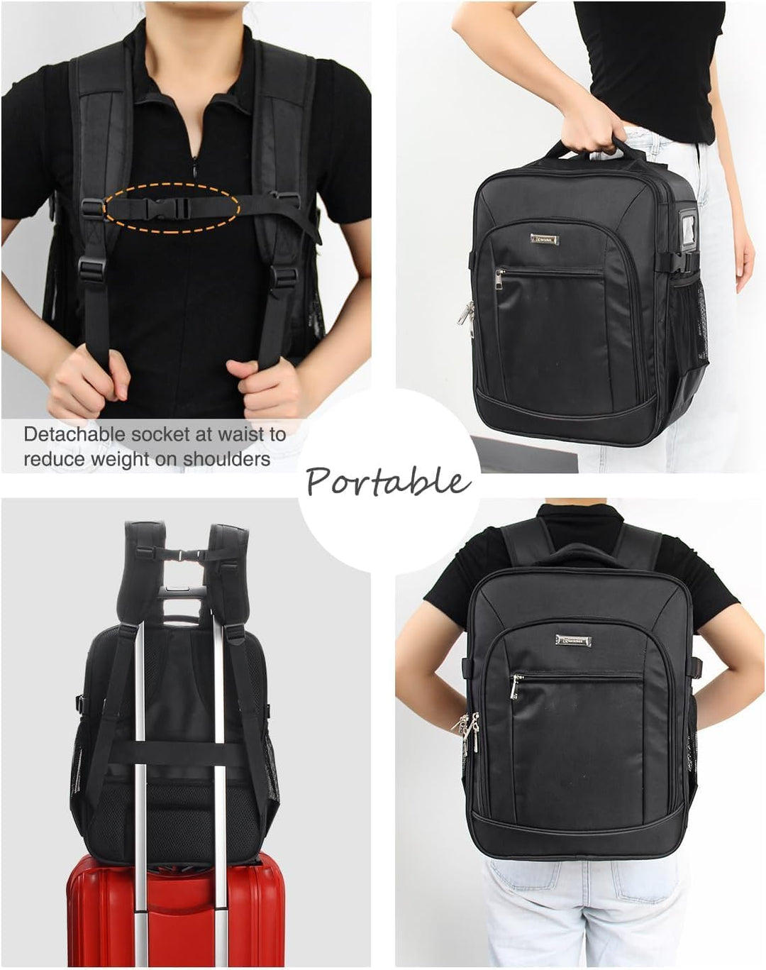 Relavel Kosmetik-Rucksack Profi Kosmetikkoffer Extra Gross Reise Kosmetik Tasche Aufbewahrungsorgani