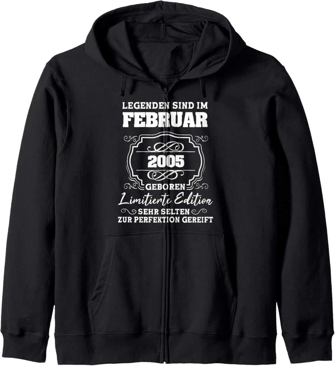 Legenden sind im Februar 2005 17.Geburtstag Junge 17 Jahre Kapuzenjacke