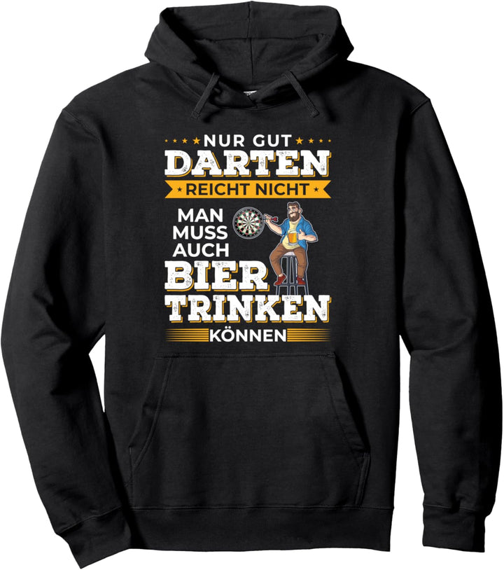 Nur Gut Darten Reicht Nicht Lustiges Dart Pullover Hoodie