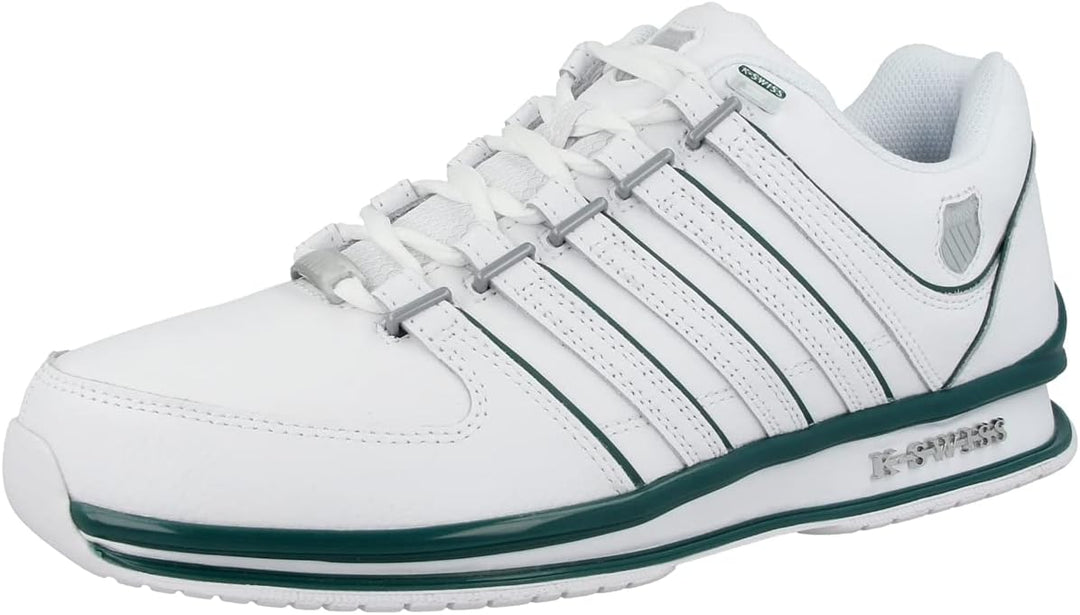 K-Swiss Herren Rinzler Sneaker 43 EU White Posy Green, 43 EU White Posy Green