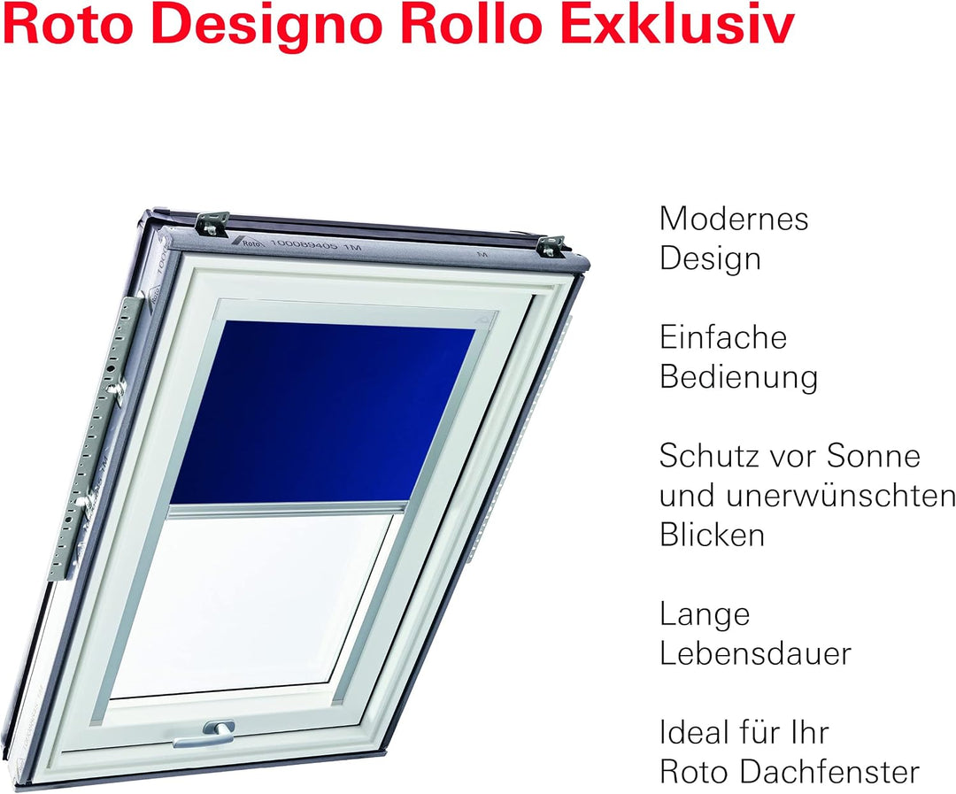 Original Roto Rollo Exclusiv ZRE für Roto Dachfenster Tageslichtrollo Führungsschiene Silber Für Rot