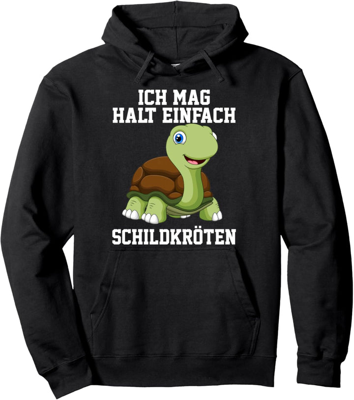 Ich mag halt einfach Schildkröten Lustig Pullover Hoodie