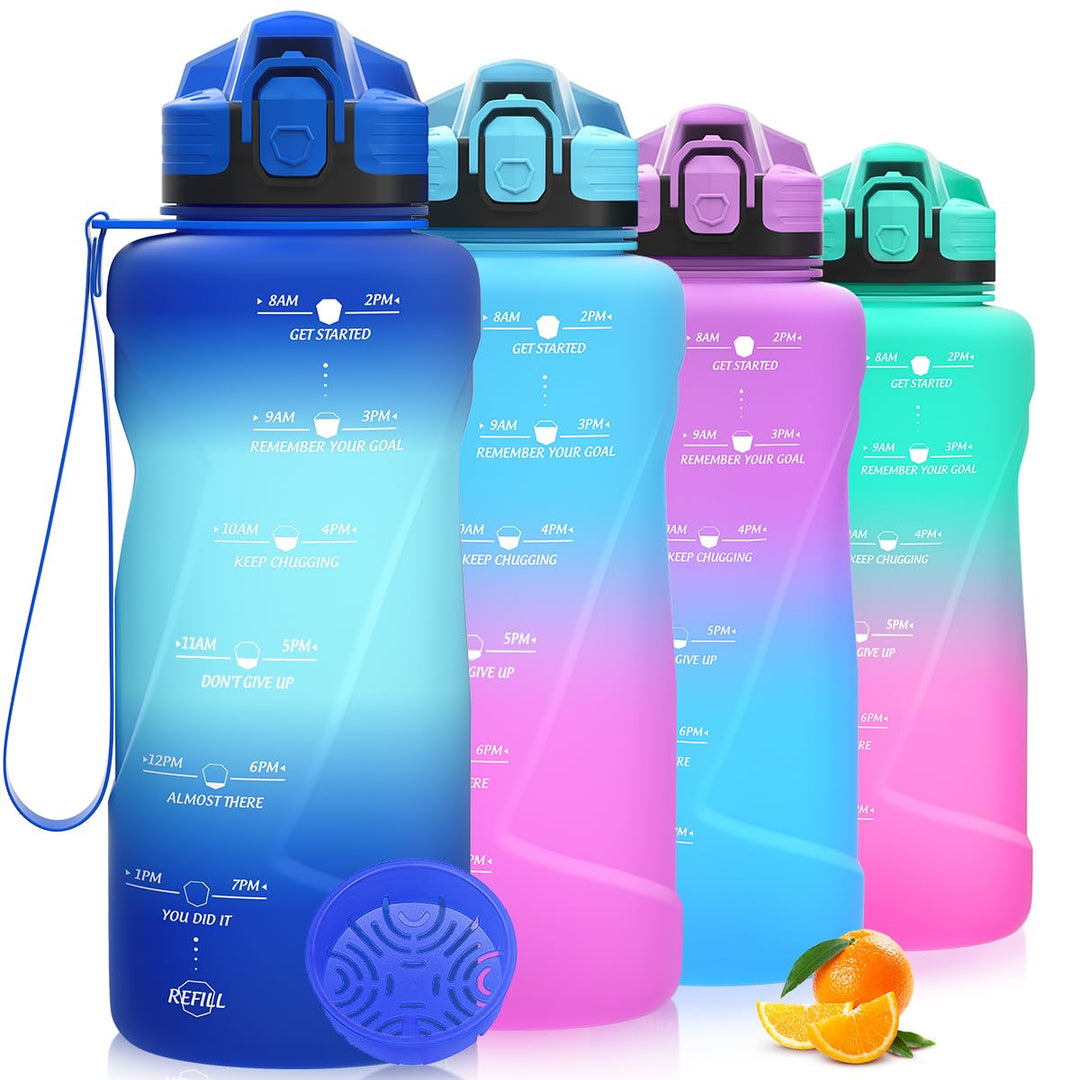 Niggeey Sport Trinkflasche 500ml, 700ml, 1L, 1,5L Trinkflasche Kinder Auslaufsicher, BPA-frei Tritan