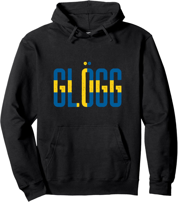 GLÖGG Schweden Flagge Schwedischer Glühwein Pullover Hoodie