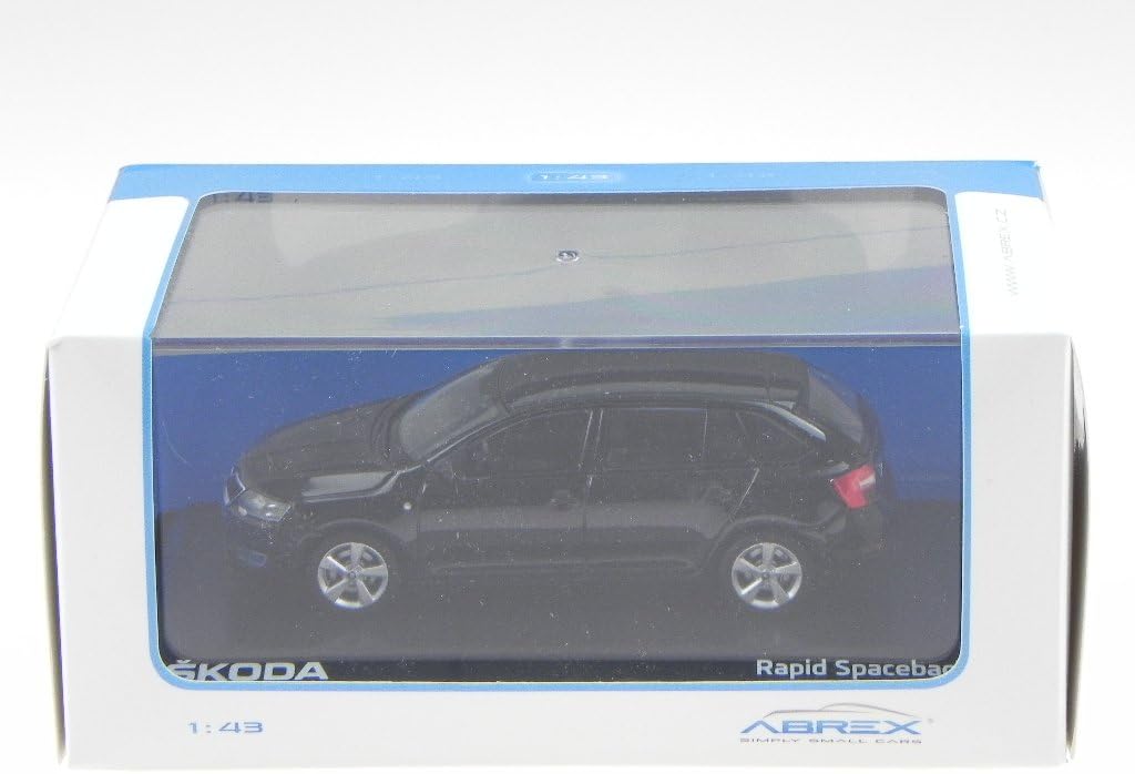 Skoda Rapid Spaceback schwarz Modellauto 143AB-030D Abrex 1:43