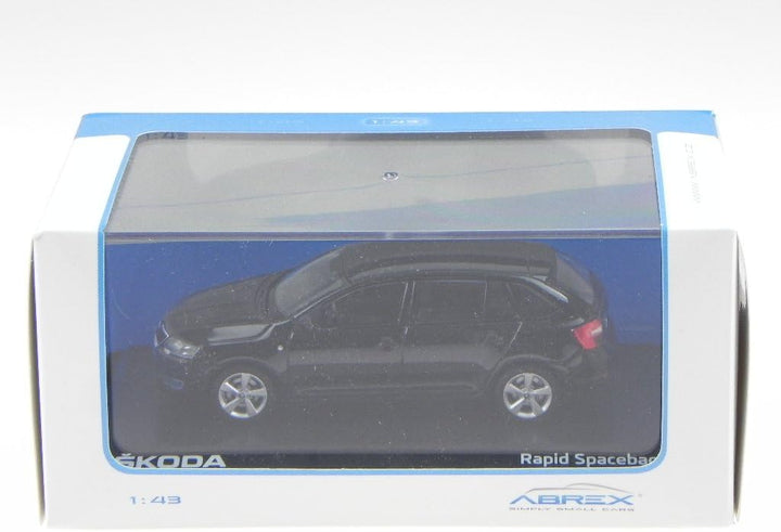 Skoda Rapid Spaceback schwarz Modellauto 143AB-030D Abrex 1:43