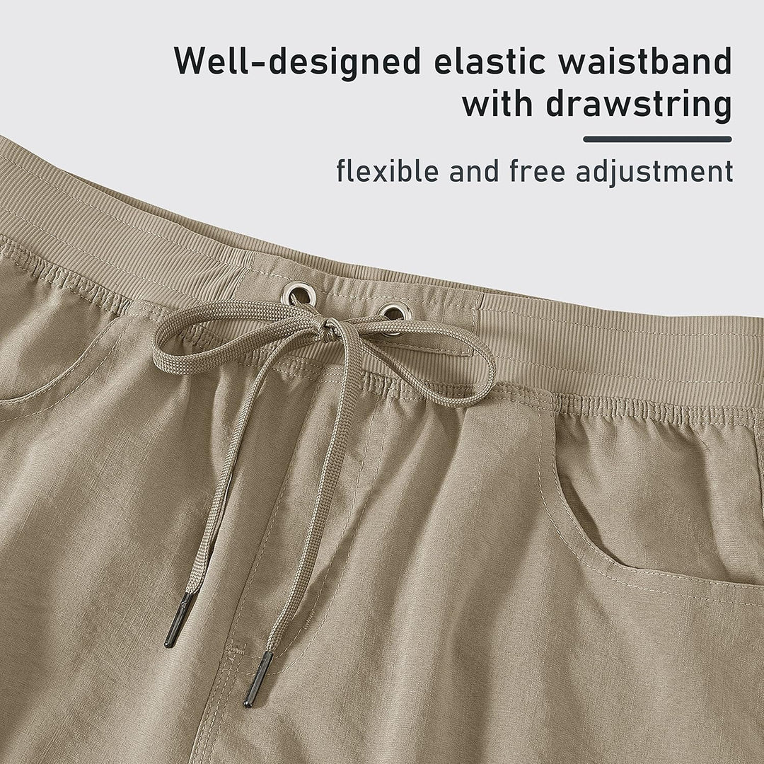 JINSHI Shorts Damen Sommer Cargohose Kurze Wanderhose Outdoor Schnelltrocknend Freizeithose mit Mehr