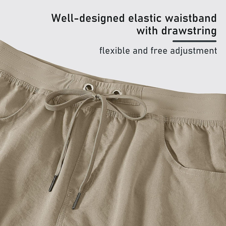JINSHI Shorts Damen Sommer Cargohose Kurze Wanderhose Outdoor Schnelltrocknend Freizeithose mit Mehr