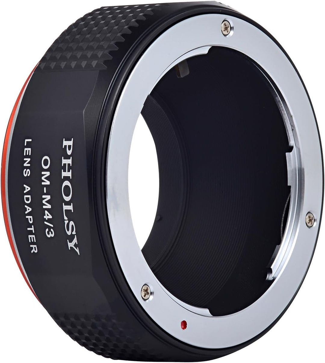 PHOLSY Objektivadapter OM auf MFT Mount Adapter Kompatibel mit Olympus Zuiko OM Objektiv auf M4/3 Mi