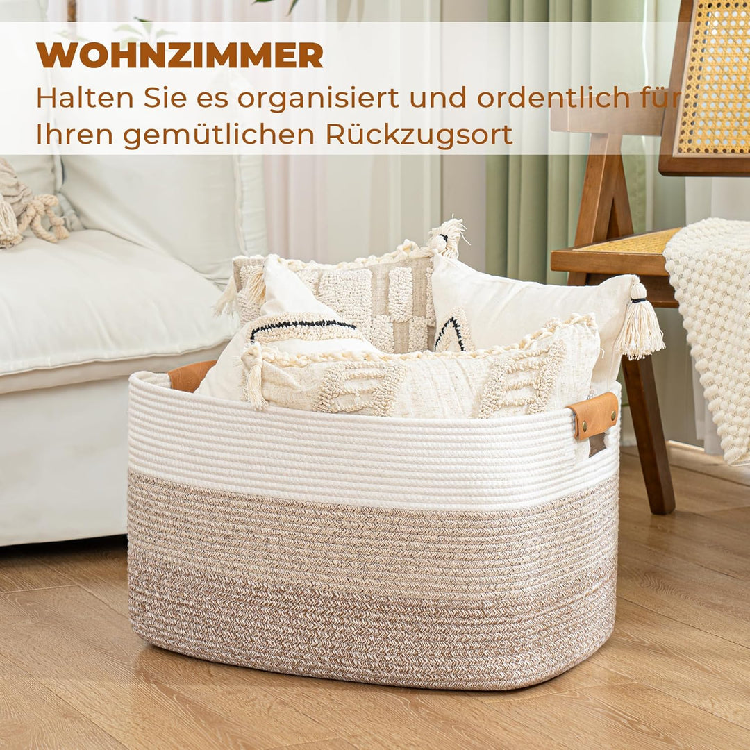 danpinera Wäschekorb, Korb Aufbewahrung, Faltbarer Wäschekorb, Aufbewahrungskorb für Baby Spielzeug,