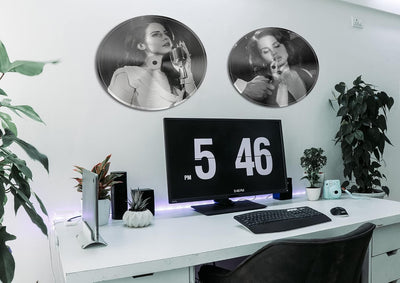 GIFTSFARM Lana Vinyl-Schallplatten-Wanddekoration, Del Rey Merch, Poster, Raumdekor (29,5 cm, 2 Stüc