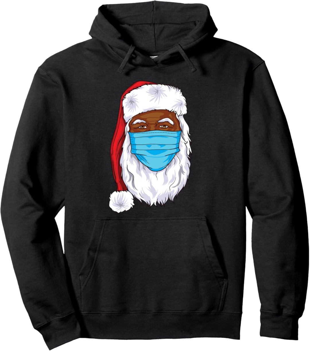 Schwarzer Weihnachtsmann 2022 Weihnachtsmann Gesichtsmaske Männer Frauen Pullover Hoodie