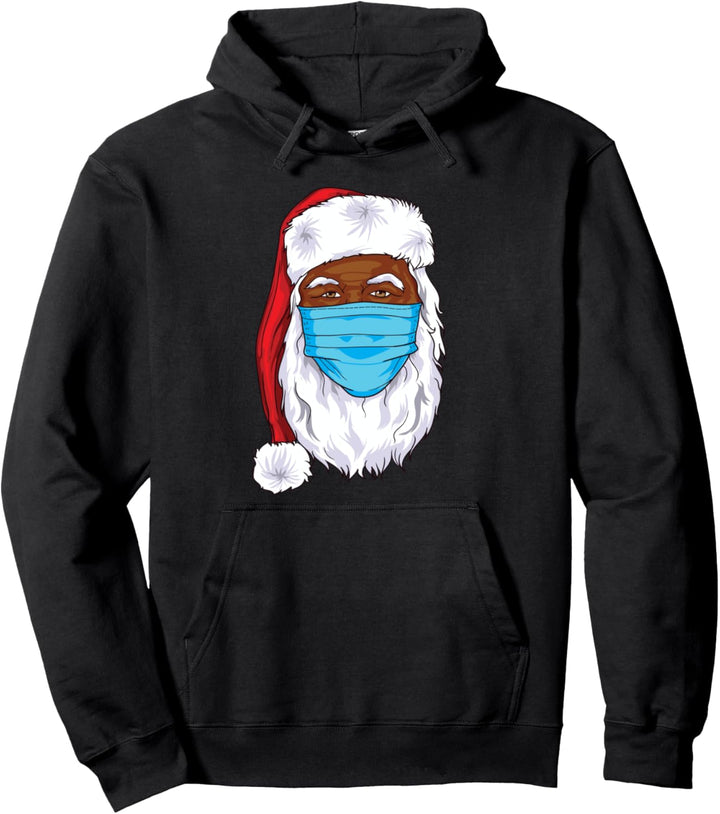 Schwarzer Weihnachtsmann 2022 Weihnachtsmann Gesichtsmaske Männer Frauen Pullover Hoodie