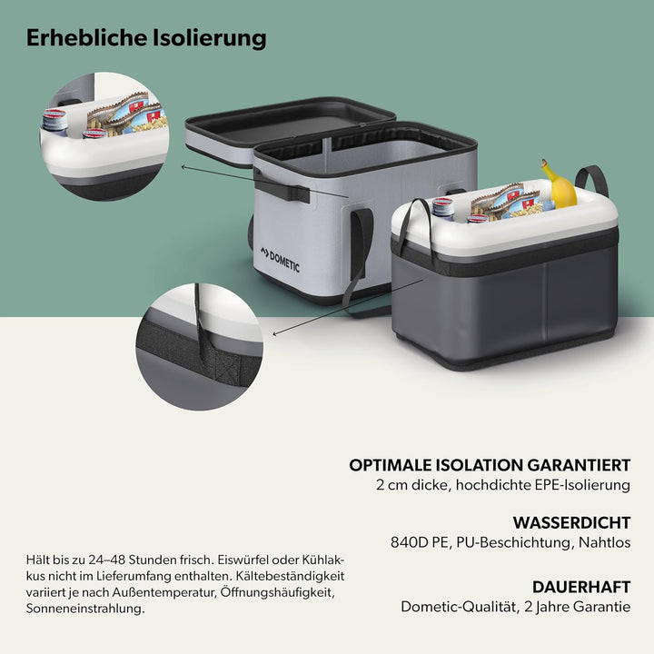 DOMETIC Kühlbox - GO Soft Storage - Tragbarer Aufbewahrungsbehälter für Ausrüstung - Isolierung Inkl