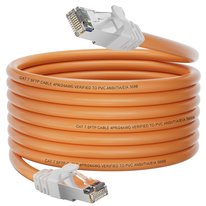 LAN Kabel 15 Meter, Cat 7 Ethernet Kabel 15m, Netzwerkkabel Outdoor High Speed Internetkabel 10Gbps