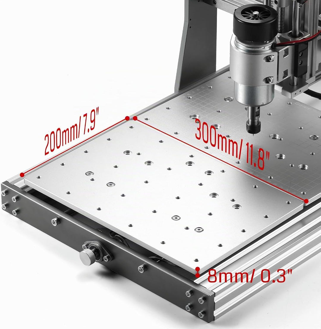 Genmitsu 3040 Verlängerung Aluminium Spoilboard, Arbeit mit 3020 Y-Achse Extension Kit, Kompatibel m