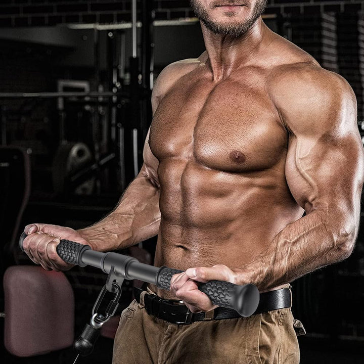 SELEWARE Trizeps-LAT-Pulldown-Aufsätze, Heim-Fitnessstudio, Workout-Zubehör mit rutschfestem weichem
