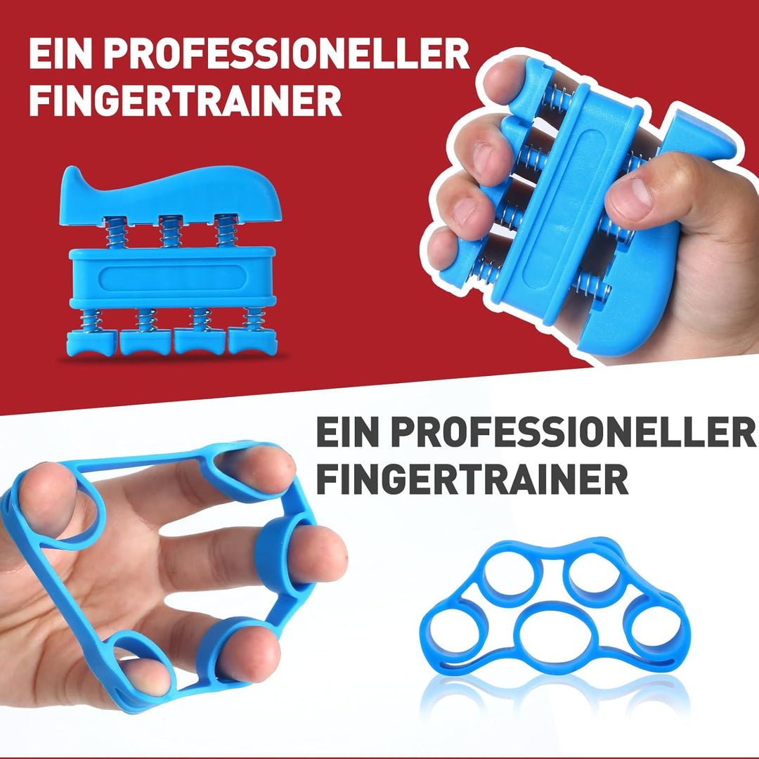 GOORFACHandtrainer Fingertrainer (6-teilig) Griffkraft Trainer Krafttraining Griffstärker Verstellba