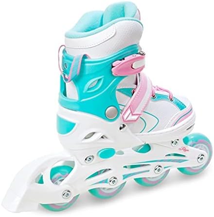RAVEN 4in1 Inline Skates Triskates Rollschuhe Schlittschuhe Inliner für Kinder Mädchen verstellbar G