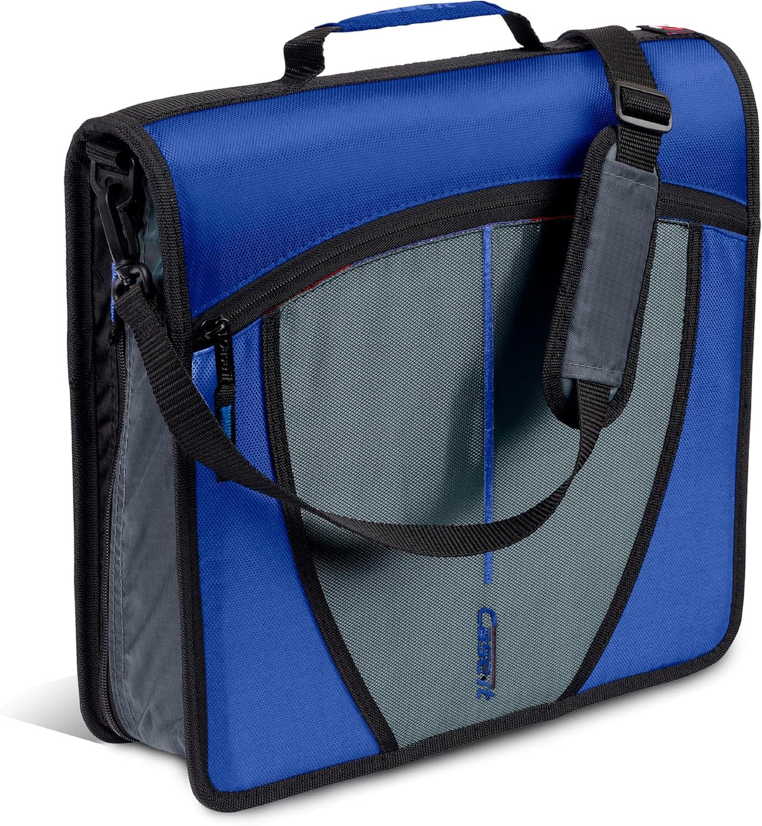 Case-it The Mighty D-146 Ordner mit Reissverschluss – 7,6 cm O-Ringe – 5 farbige Registerkarten – me