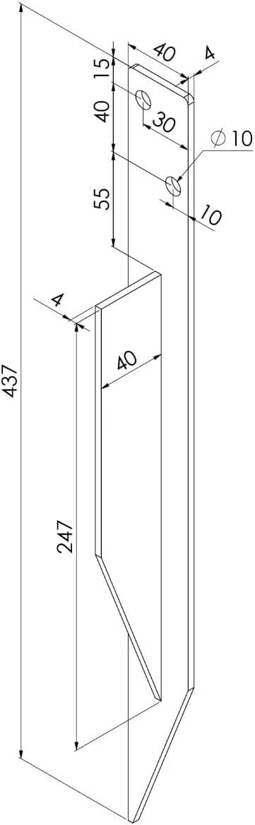 TRIBECCO® 4X Bodenanker für Schaukel, Bodenanker schaukel, zur Stabilisierung, Erdanker für Spielhäu