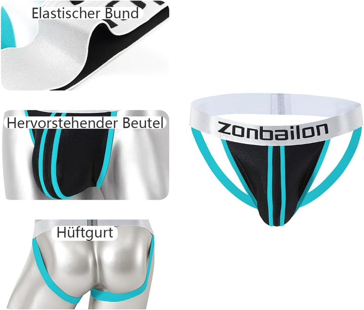 YAHWULAI Niedrige Taille Herren Strings Weich und Bequem Leicht Dehnbar M 1 Pack:grün, M 1 Pack:grün