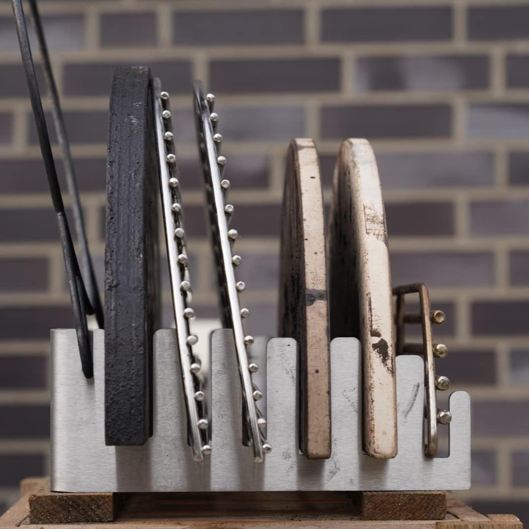 Grillrost.com Das Original Rosthalter für Keramikgrills | extrem massiv - aus 5mm Edelstahl | schaff