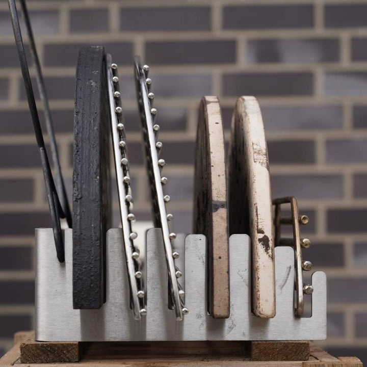 Grillrost.com Das Original Rosthalter für Keramikgrills | extrem massiv - aus 5mm Edelstahl | schaff