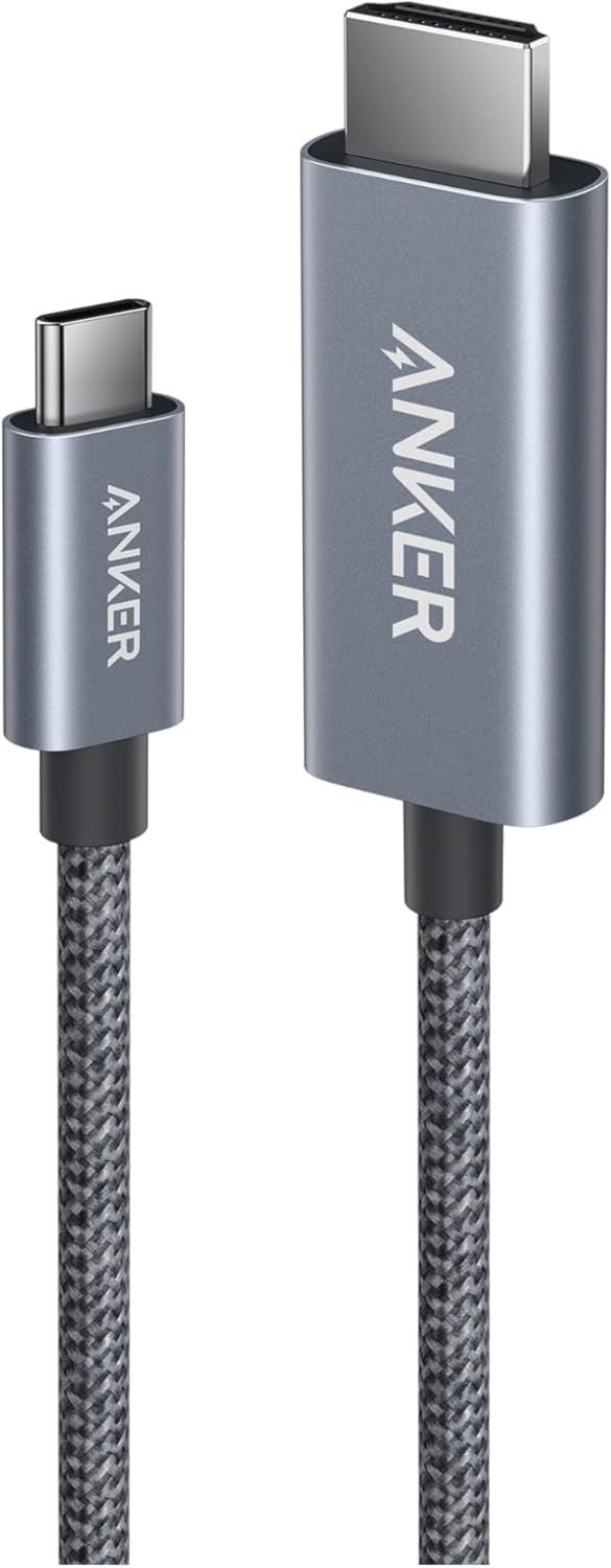 Anker HDMI-Kabel, 4K@60Hz HDR HDMI auf USB-C Kabel, ultraschnelles USB-C auf HDMI-Kabel aus Nylon ge