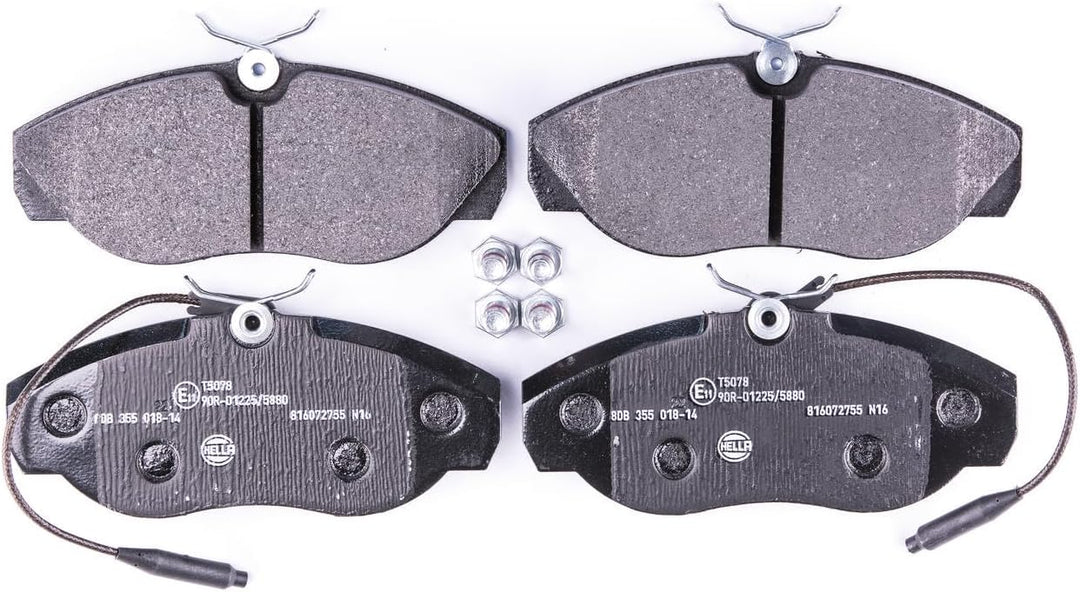 HELLA PAGID 8DB 355 018-141 Bremsbelagsatz - T5078 - Dicke/Stärke: 19.7mm - Bremssystem: Lucas - mit