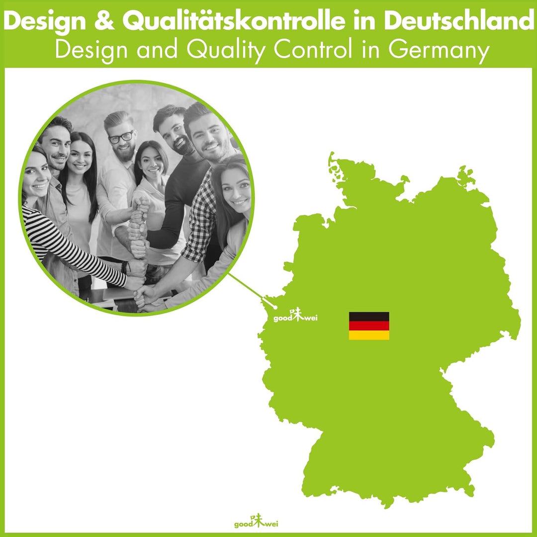 Goodwei Japanisches Matcha Komplett-Set mit hochwertiger Teeschale (Akai, 80) Akai 80, Akai 80