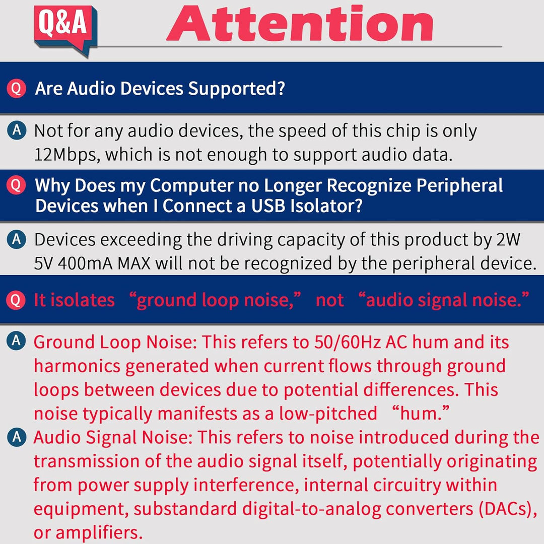 USB-Isolator, USB-Ground-Loop-Isolator, mit ADUM3160-Chip, 2W 5V geregelte Stromversorgung, unterstü