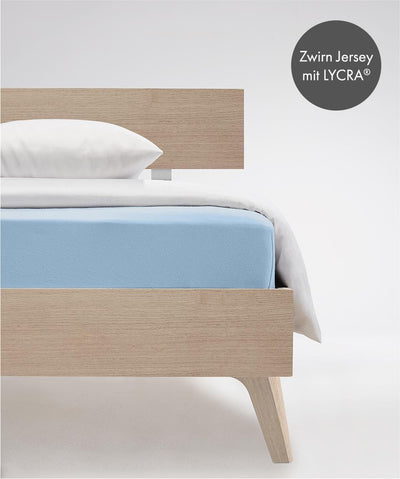 fleuresse Comfort Spannbettlaken (96 % Baumwolle, 4 % Elasthan), mit Rumdumgummizug, Ökotex Standard