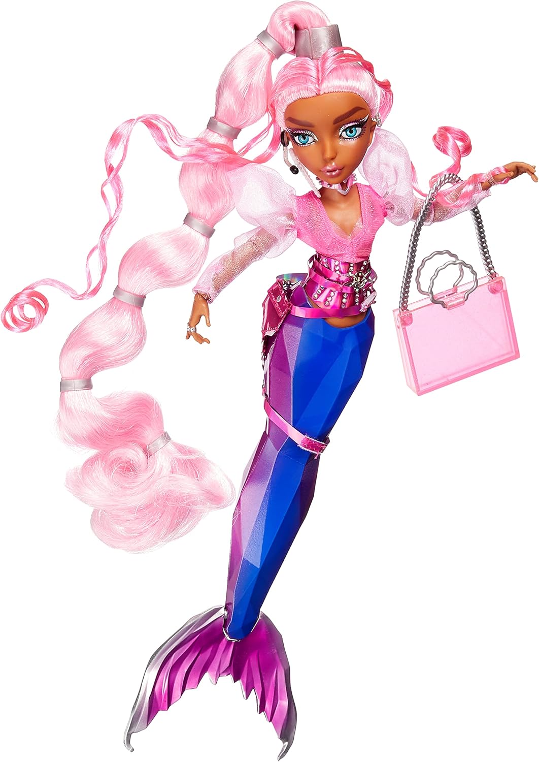 Mermaze Mermaidz - HARMONIQUE - Meerjungfrauen Puppe mit Farbwechsel & Hellrosa Haar - Inklusive Out