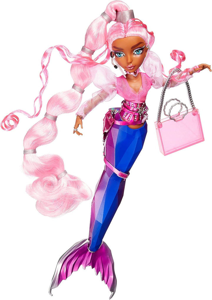 Mermaze Mermaidz - HARMONIQUE - Meerjungfrauen Puppe mit Farbwechsel & Hellrosa Haar - Inklusive Out