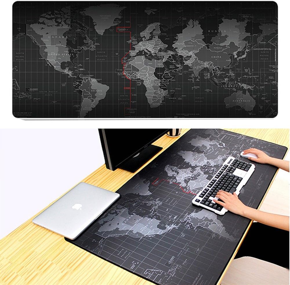 ENJOY-UNIQUE Grosses Mauspad für Maus und Computer, Gaming-Pad, mit Rutschfester Unterseite, 600 x 3