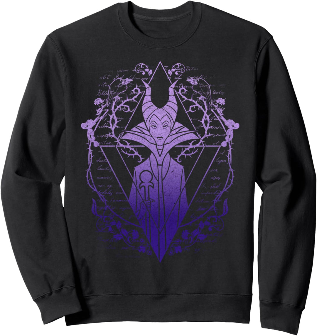 Disney Sleeping Beauty Maleficent Triangle Portrait Sweatshirt
