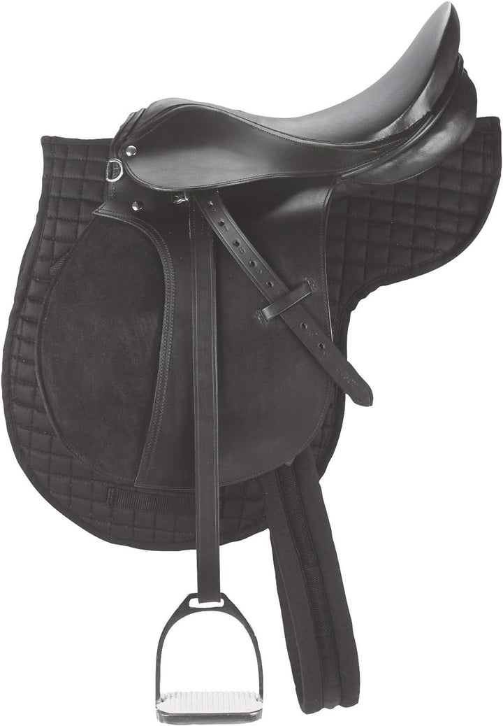 Kerbl 32196 Sattelset Pony inklusiv Gurt, Decke, Steigbügel, -riemen, schwarz Schwarz Pony: 16,0 Zol