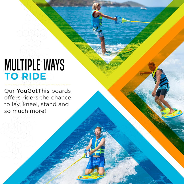 ZUP You Got This 2.0 Board, All-in-One Kneeboard, Wakeboard, Wakeskate und Wakesurf Board für alle A