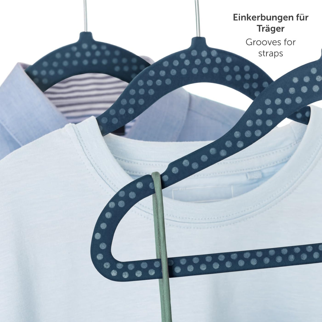 Laleni 30er Set Kleiderbügel für Kinder - rutschfeste Kinderkleiderbügel, platzsparende Babybügel mi