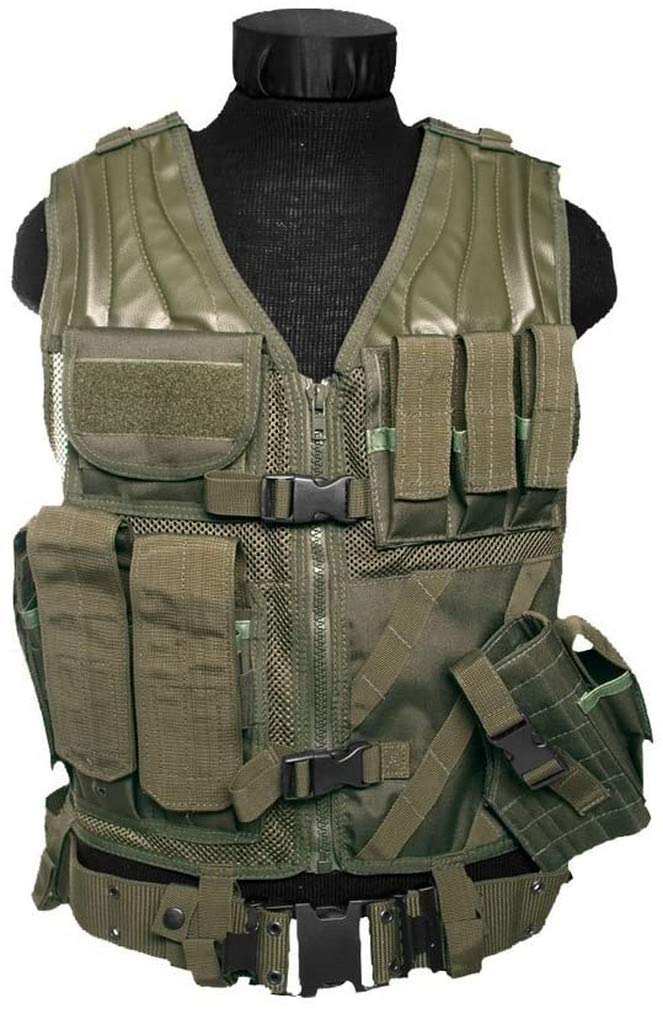 Mil-Tec USMC Einsatzweste Einheitsgrösse Oliv, Einheitsgrösse Oliv