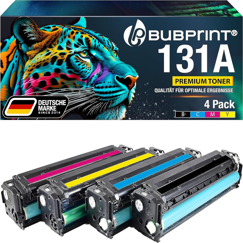 Bubprint 131X Kompatibel für 4 Toner HP 131A HP 131X für HP Laserjet Pro 200 Color MFP M276nw Toner