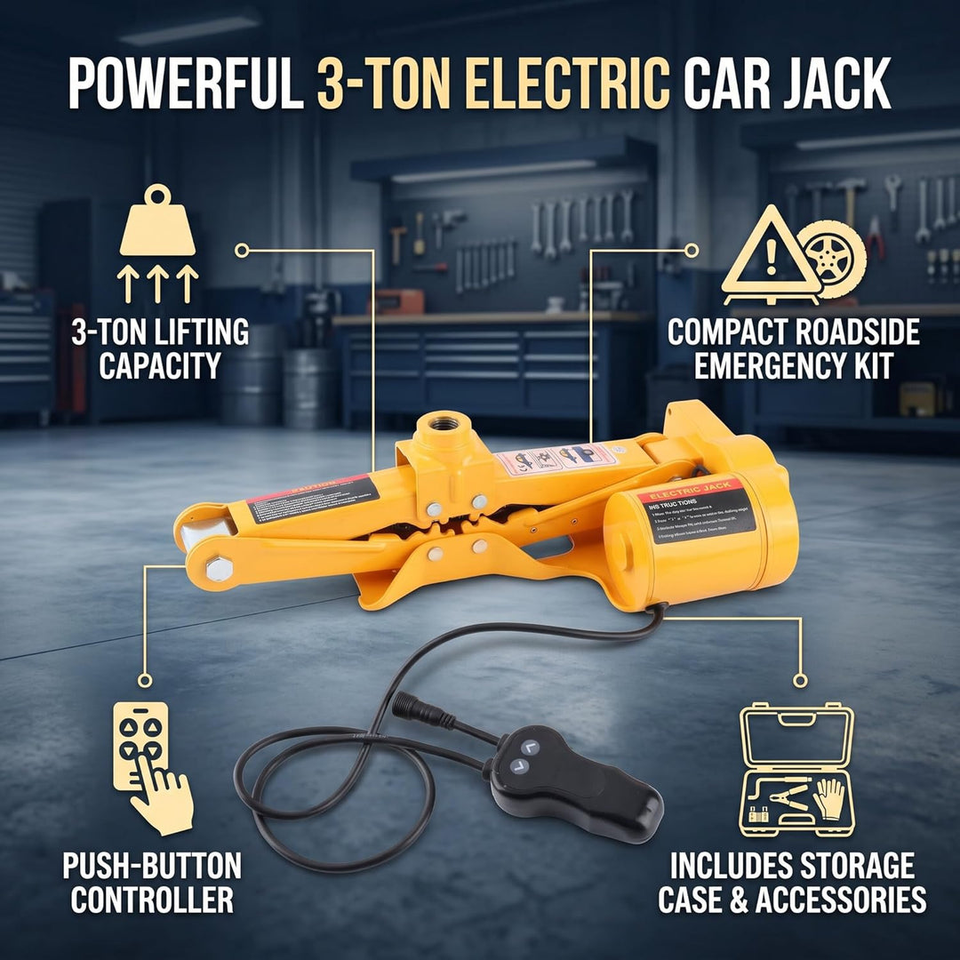 12 V DC 3 T automatischer elektrischer Wagenheber für Auto, SUV, Lieferwagen, Garage und Notfallausr