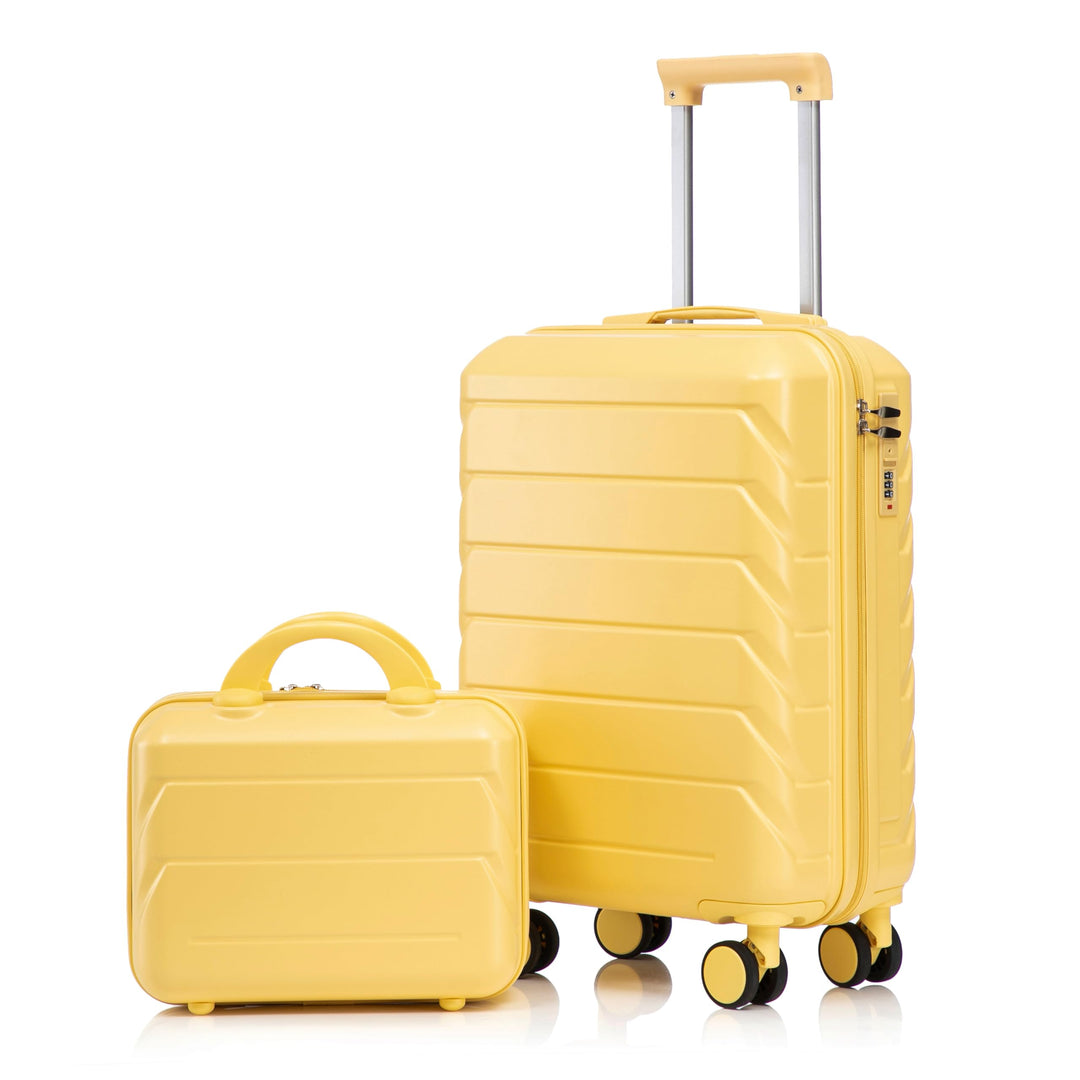 LIFEISLE Hartschalen-Koffer Trolley Handgepäck Rollkoffer, Reisekoffer Set mit 4 Rollen, 2er Gepäcks