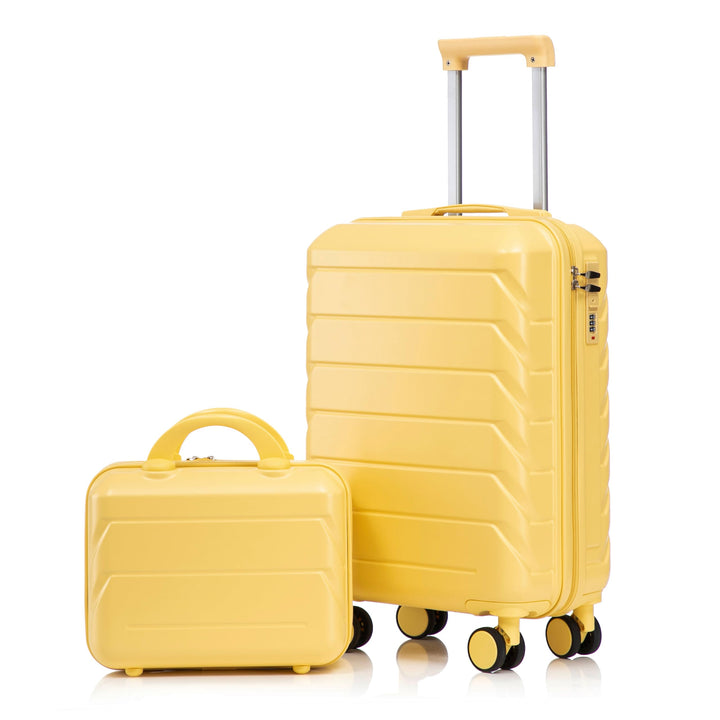 LIFEISLE Hartschalen-Koffer Trolley Handgepäck Rollkoffer, Reisekoffer Set mit 4 Rollen, 2er Gepäcks