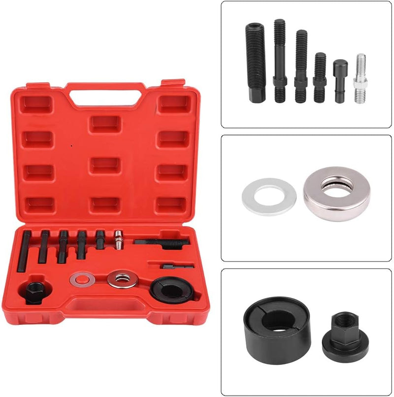 KIMISS 12pc Pulley Puller Remover Installer Set Servolenkungsgeneratoren Pulley Puller Installer Set