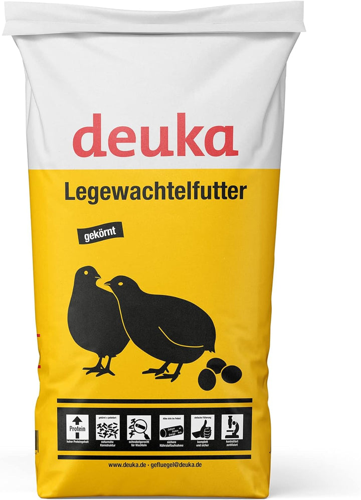 deuka Legewachtelfutter | Wachtelfutter | Alleinfutter zur Rundumversorgung von Legewachteln | Geflü