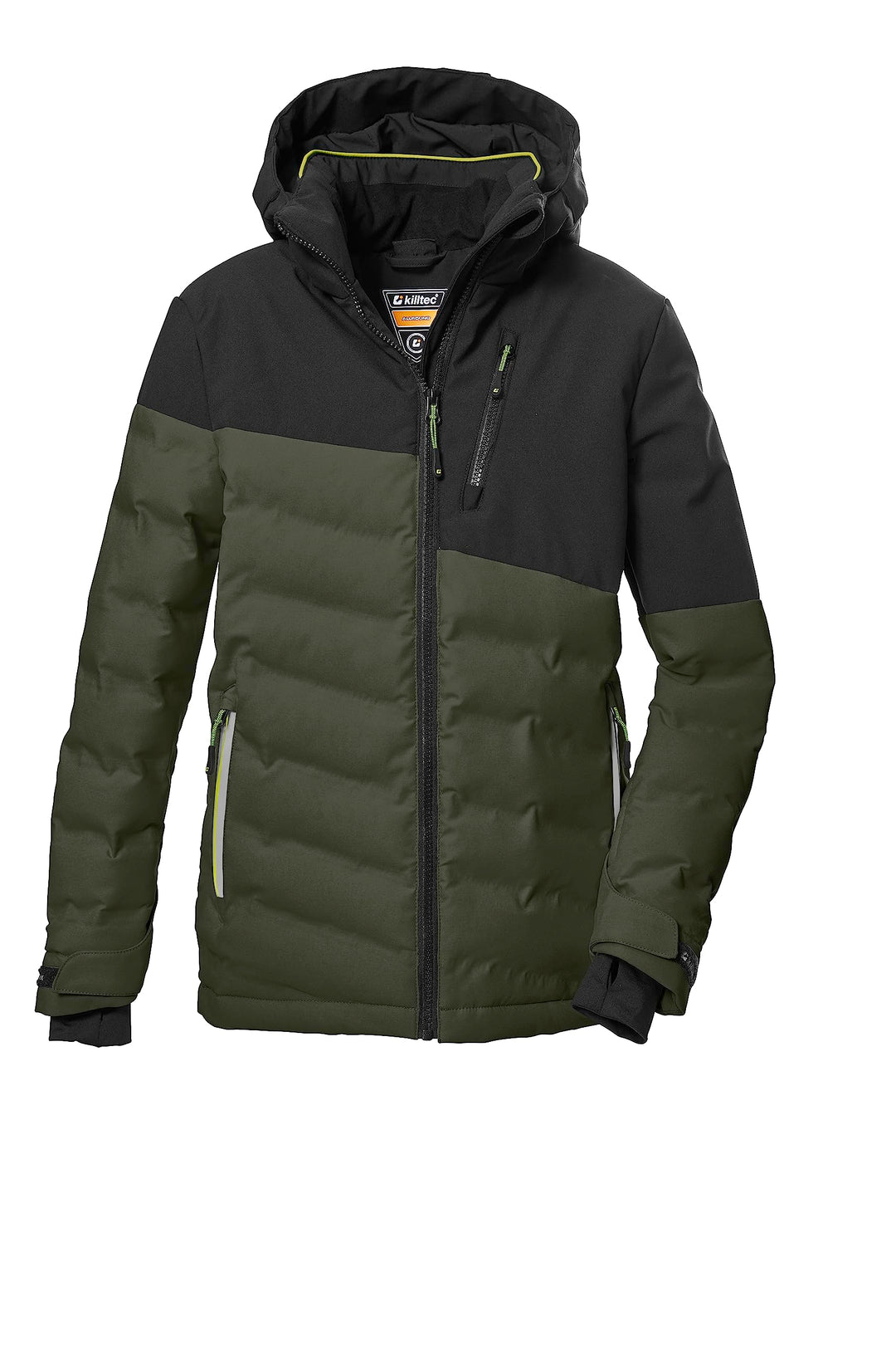 Killtec Jungen Ksw 172 Bys Ski Qltd Jckt Skijacke/Steppjacke mit Kapuze und Schneefang 152 dunkeloli