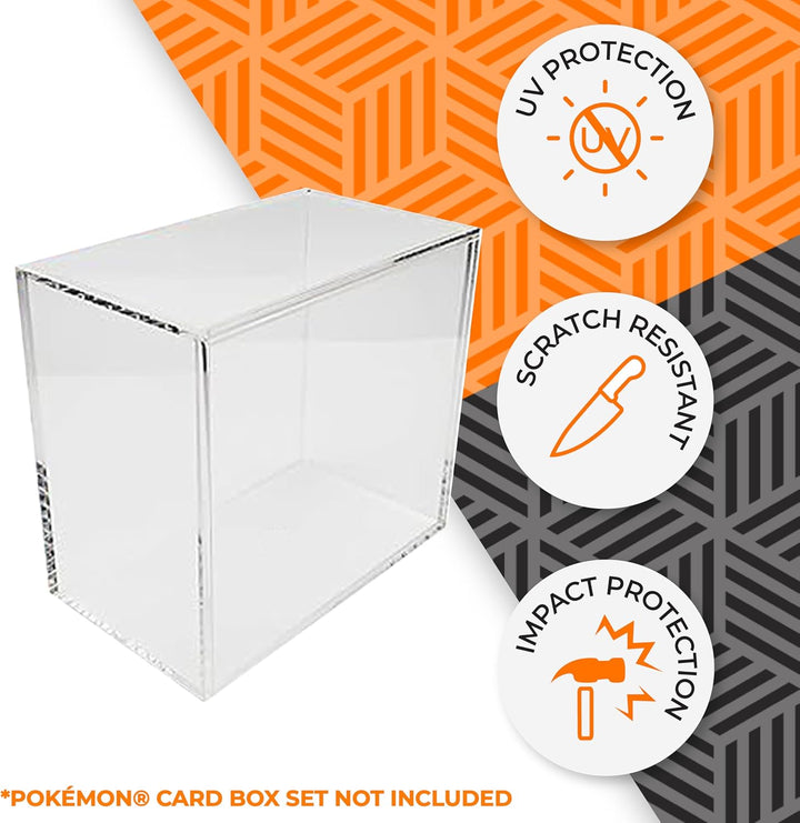 Acryl-Aufbewahrungsbox für Pokemon Booster Box: Schützen Sie Pokemon-Boxen, sammeln und präsentieren